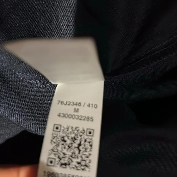 Tommy Hilfiger women’s dark  navy relaxed fit shirt blouse Sz M - Picture 13 of 16